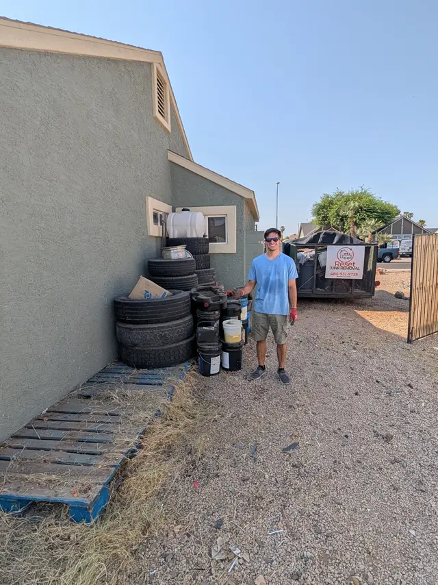 Residential junk removal job completed in Peoria AZ